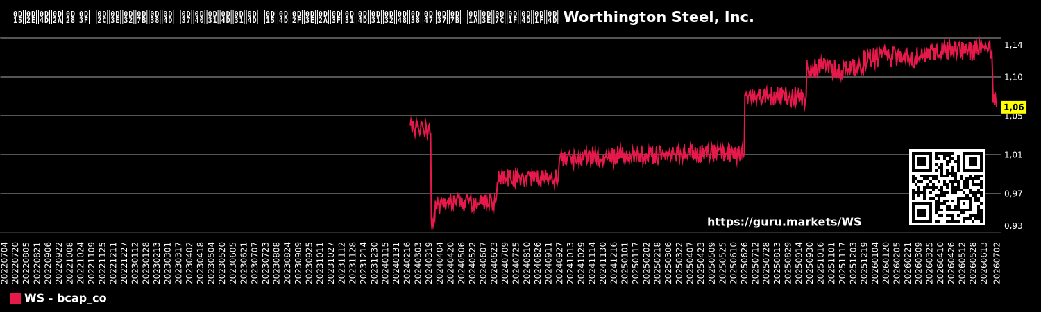 കമ്പനി ബാലൻസ് ഷീറ്റ് ക്യാപിറ്റലൈസേഷൻ ചാർട്ട് Worthington Steel, Inc.